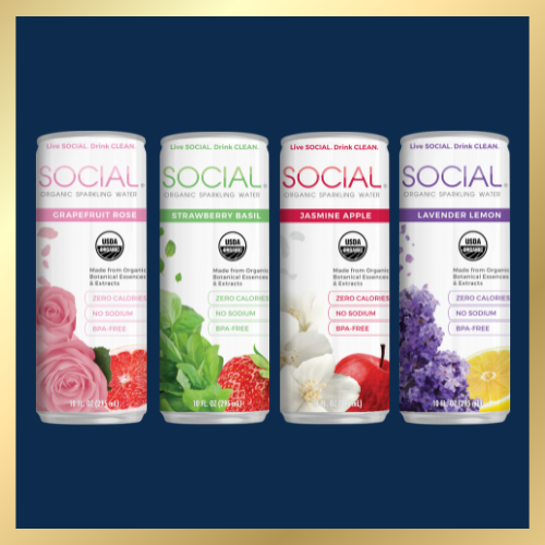 SOCIAL Sparkling Water Variety 24-Pack