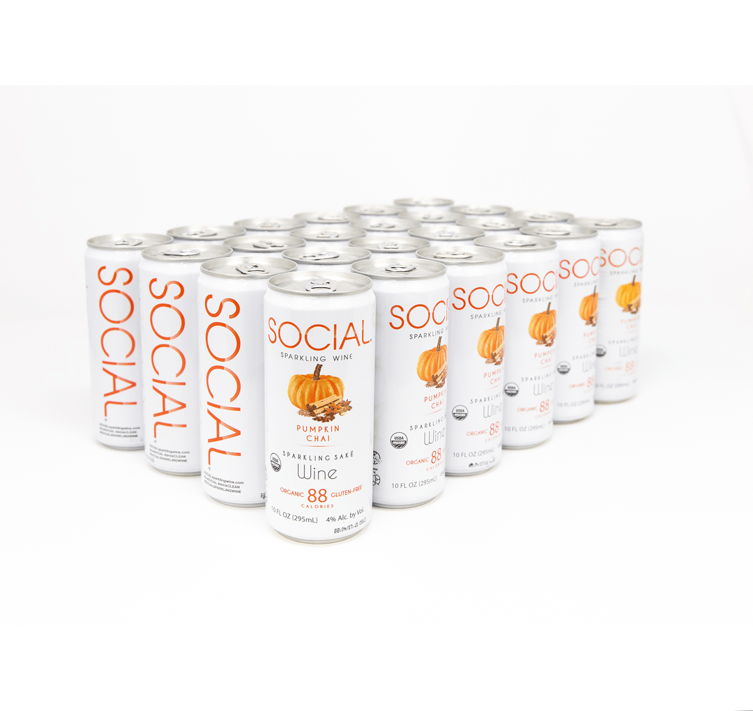 Pumpkin Chai Sparkling Wine 24-Pack - Social Sparkling Wine