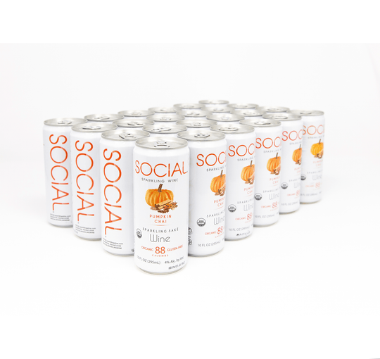 Pumpkin Chai Sparkling Wine 24-Pack - Social Sparkling Wine