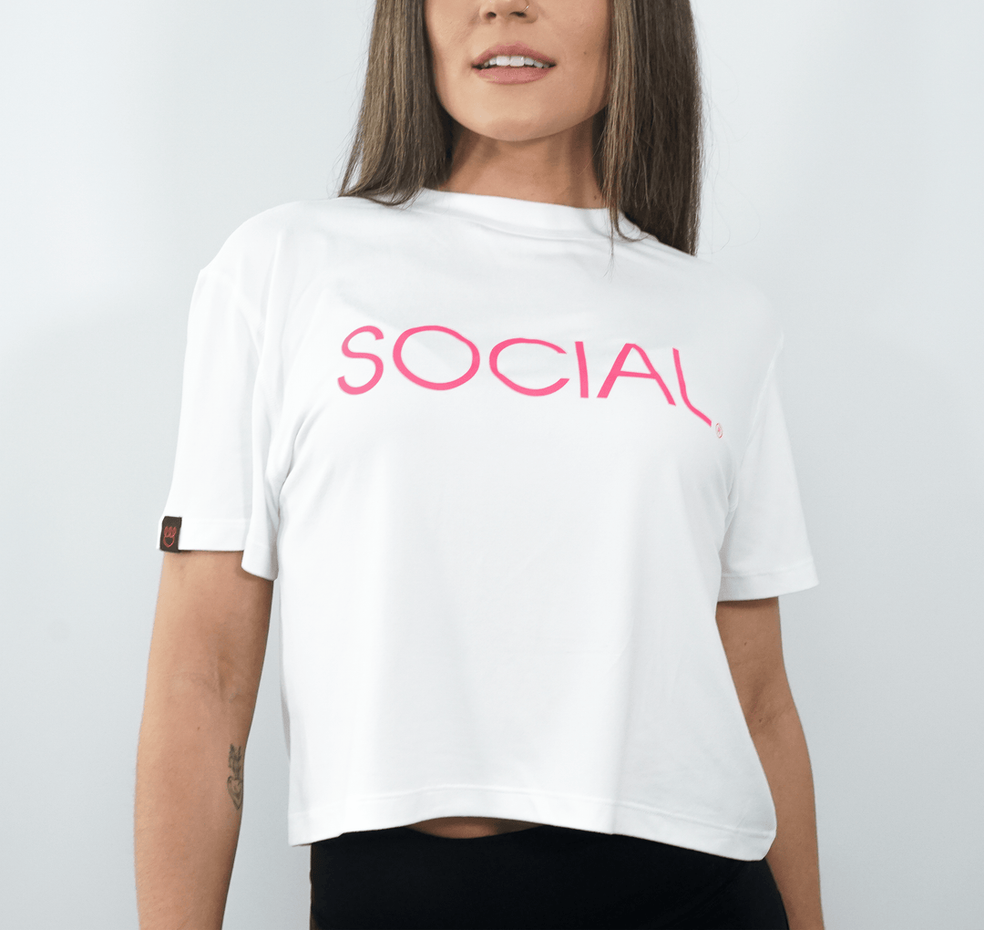 SOCIAL Crop Tee (Multiple Colors) - Social Sparkling Wine