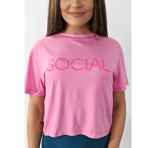 SOCIAL Crop Tee (Multiple Colors) - Social Sparkling Wine